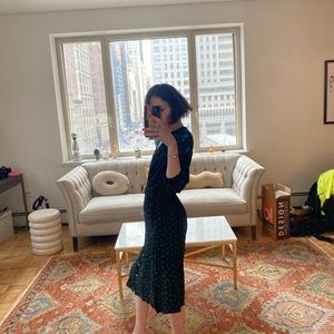 NEVER WORN made in Poland boutique brand Marie Zelie summer midi dress